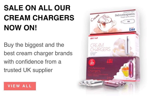 Whipped Cream Charger 580g Disposable Cream Deluxe for UK